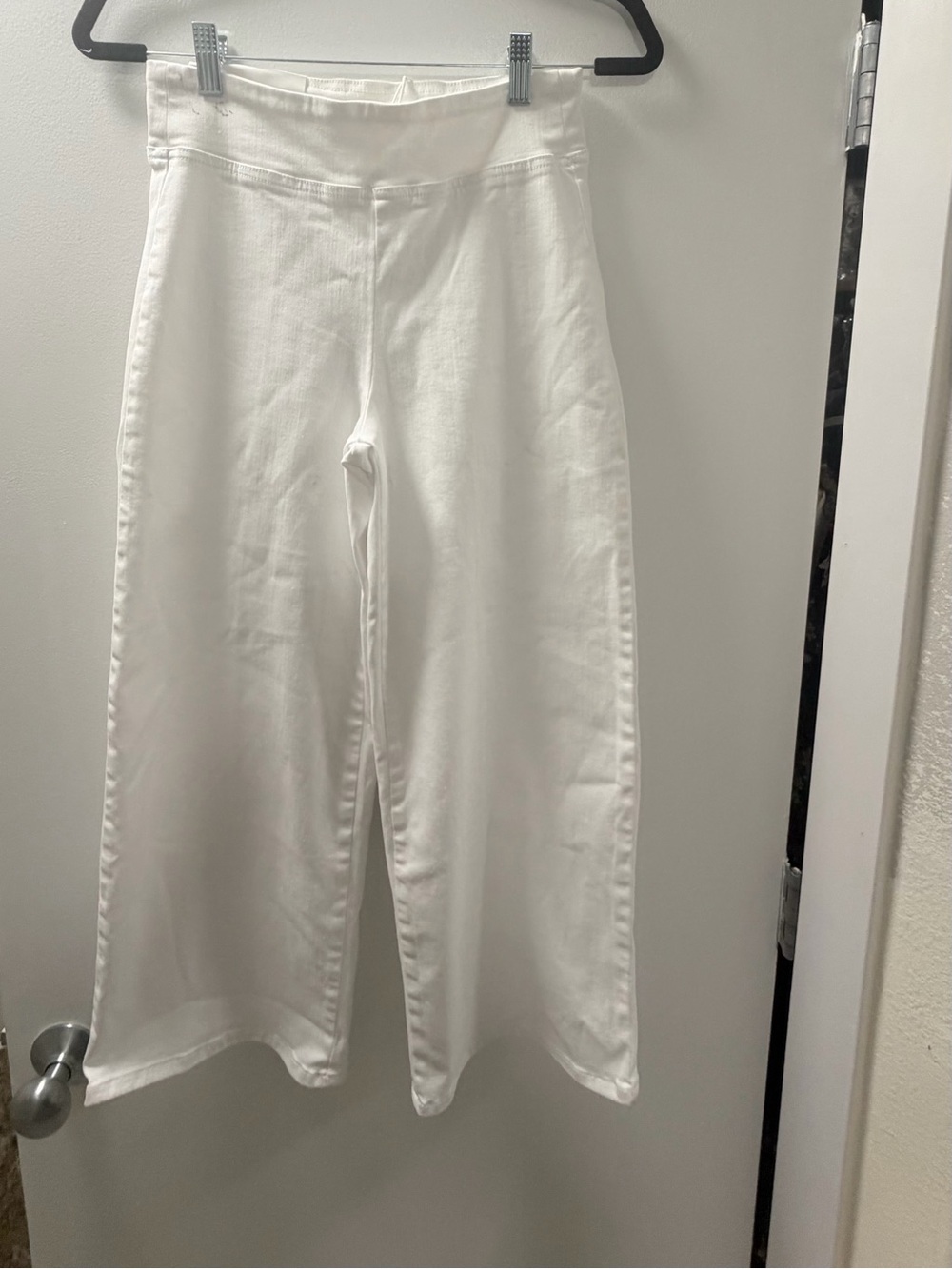 Frame Denim White Wide-Leg Pants
